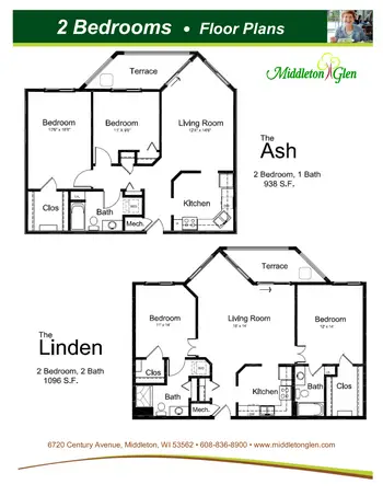 Floorplan of Middleton Glen, Assisted Living, Nursing Home, Independent Living, CCRC, Middleton, WI 8
