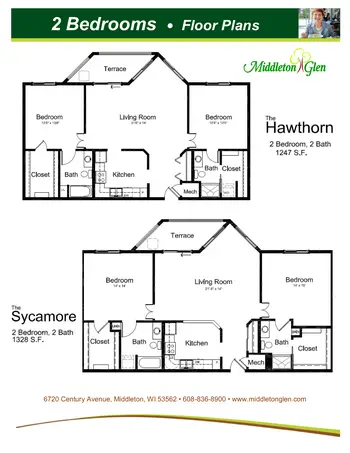 Floorplan of Middleton Glen, Assisted Living, Nursing Home, Independent Living, CCRC, Middleton, WI 9