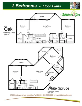 Floorplan of Middleton Glen, Assisted Living, Nursing Home, Independent Living, CCRC, Middleton, WI 11
