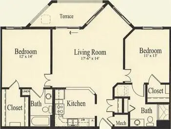 Floorplan of Middleton Glen, Assisted Living, Nursing Home, Independent Living, CCRC, Middleton, WI 4