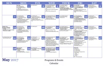 Activity Calendar of Peninsula Regent, Assisted Living, Nursing Home, Independent Living, CCRC, San Mateo, CA 1