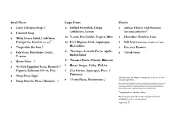 Dining menu of Capitol Lakes, Assisted Living, Nursing Home, Independent Living, CCRC, Madison, WI 3