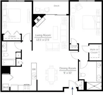Floorplan of Capitol Lakes, Assisted Living, Nursing Home, Independent Living, CCRC, Madison, WI 1