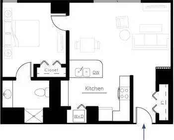 Floorplan of Capitol Lakes, Assisted Living, Nursing Home, Independent Living, CCRC, Madison, WI 2