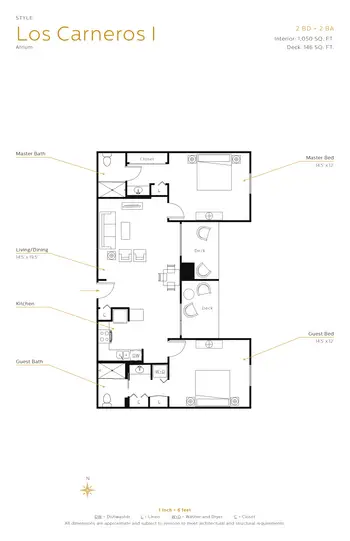 Floorplan of The Meadows of Napa Valley, Assisted Living, Nursing Home, Independent Living, CCRC, Napa, CA 10