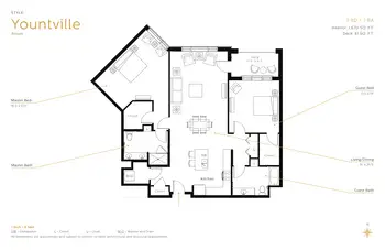 Floorplan of The Meadows of Napa Valley, Assisted Living, Nursing Home, Independent Living, CCRC, Napa, CA 12