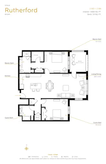 Floorplan of The Meadows of Napa Valley, Assisted Living, Nursing Home, Independent Living, CCRC, Napa, CA 13