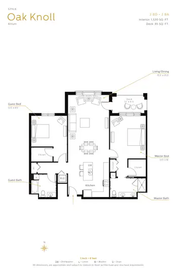 Floorplan of The Meadows of Napa Valley, Assisted Living, Nursing Home, Independent Living, CCRC, Napa, CA 14