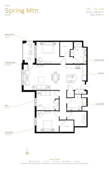 Floorplan of The Meadows of Napa Valley, Assisted Living, Nursing Home, Independent Living, CCRC, Napa, CA 15