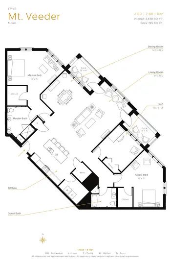 Floorplan of The Meadows of Napa Valley, Assisted Living, Nursing Home, Independent Living, CCRC, Napa, CA 19