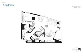 Floorplan of Mirabella Portland, Assisted Living, Nursing Home, Independent Living, CCRC, Portland, OR 1