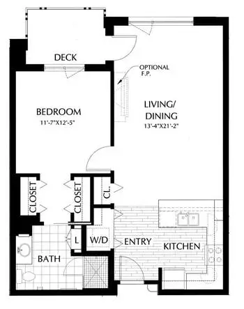 Floorplan of Mirabella Seattle, Assisted Living, Nursing Home, Independent Living, CCRC, Seattle, WA 1