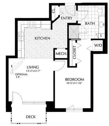 Floorplan of Mirabella Seattle, Assisted Living, Nursing Home, Independent Living, CCRC, Seattle, WA 2
