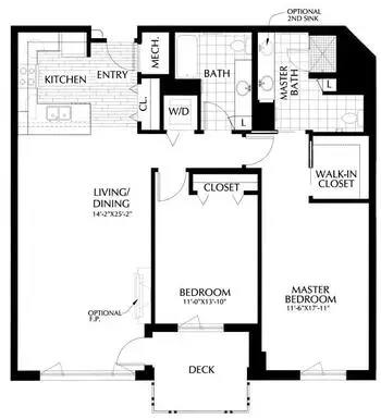 Floorplan of Mirabella Seattle, Assisted Living, Nursing Home, Independent Living, CCRC, Seattle, WA 3