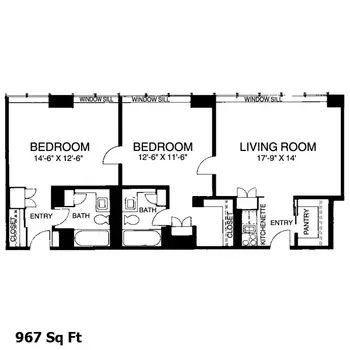 Floorplan of Rogue Valley Manor, Assisted Living, Nursing Home, Independent Living, CCRC, Medford, OR 2