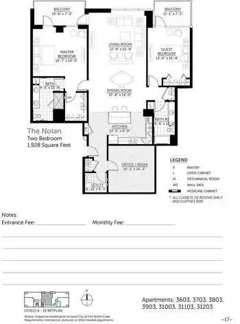 Floorplan of Trinity Terrace, Assisted Living, Nursing Home, Independent Living, CCRC, Fort Worth, TX 9