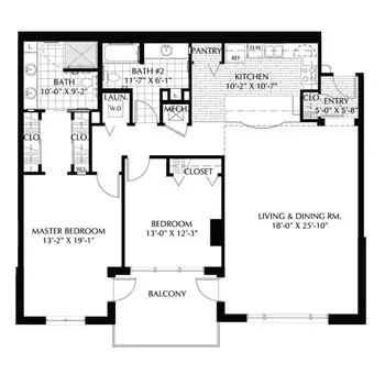 Floorplan of Trinity Terrace, Assisted Living, Nursing Home, Independent Living, CCRC, Fort Worth, TX 2