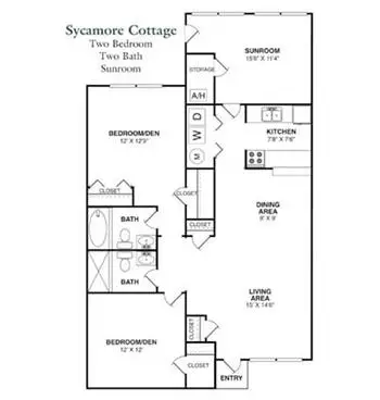 Floorplan of Warwick Forest, Assisted Living, Nursing Home, Independent Living, CCRC, Newport News, VA 4