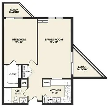 Floorplan of The Willows at Westborough, Assisted Living, Nursing Home, Independent Living, CCRC, Westborough, MA 3