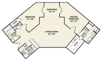 Floorplan of The Willows at Westborough, Assisted Living, Nursing Home, Independent Living, CCRC, Westborough, MA 5