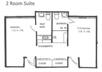 Floorplan of Martha Franks Retirement Community, Assisted Living, Nursing Home, Independent Living, CCRC, Laurens, SC 1