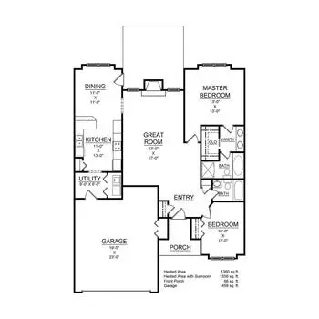 Floorplan of Martha Franks Retirement Community, Assisted Living, Nursing Home, Independent Living, CCRC, Laurens, SC 7