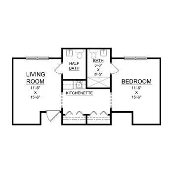 Floorplan of Martha Franks Retirement Community, Assisted Living, Nursing Home, Independent Living, CCRC, Laurens, SC 11
