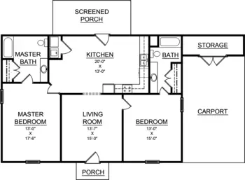 Floorplan of Bethea Retirement Community, Assisted Living, Nursing Home, Independent Living, CCRC, Darlington, SC 1