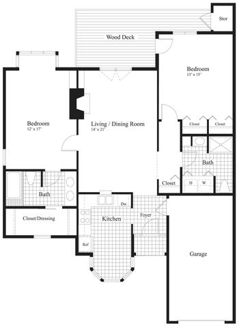 Floorplan of Evergreen Retirement Community, Assisted Living, Nursing Home, Independent Living, CCRC, Cincinnati, OH 4