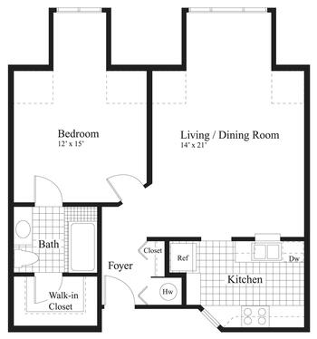 Floorplan of Evergreen Retirement Community, Assisted Living, Nursing Home, Independent Living, CCRC, Cincinnati, OH 5