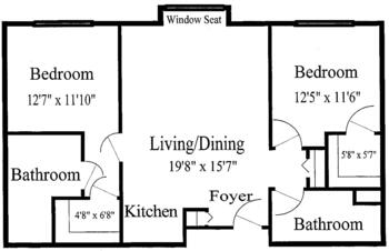 Floorplan of Fountain View Village, Assisted Living, Nursing Home, Independent Living, CCRC, Fountain Hills, AZ 1