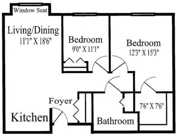 Floorplan of Fountain View Village, Assisted Living, Nursing Home, Independent Living, CCRC, Fountain Hills, AZ 6