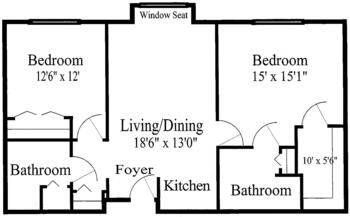 Floorplan of Fountain View Village, Assisted Living, Nursing Home, Independent Living, CCRC, Fountain Hills, AZ 11