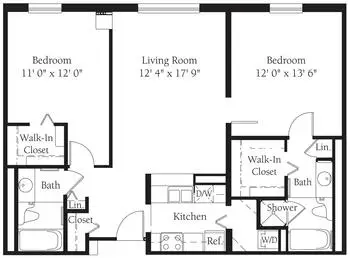 Floorplan of Lincolnwood Place, Assisted Living, Nursing Home, Independent Living, CCRC, Lincolnwood, IL 4