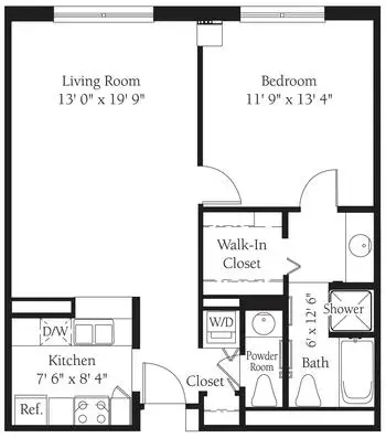 Floorplan of Lincolnwood Place, Assisted Living, Nursing Home, Independent Living, CCRC, Lincolnwood, IL 5
