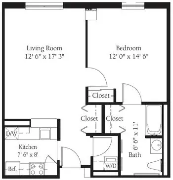 Floorplan of Lincolnwood Place, Assisted Living, Nursing Home, Independent Living, CCRC, Lincolnwood, IL 6