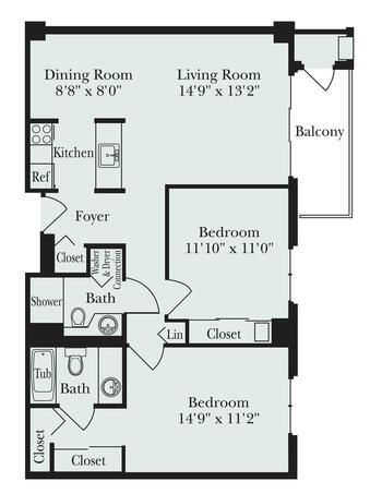 Floorplan of Seasons, Assisted Living, Nursing Home, Independent Living, CCRC, Cincinnati, OH 7