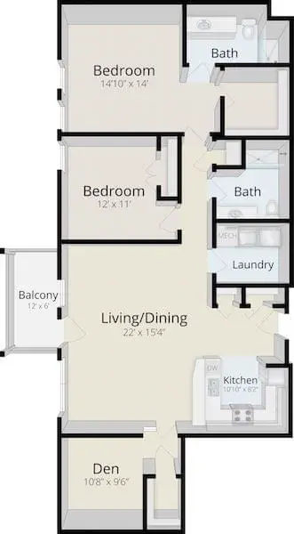 Floorplan of Simpson House, Assisted Living, Nursing Home, Independent Living, CCRC, Philadelphia, PA 2
