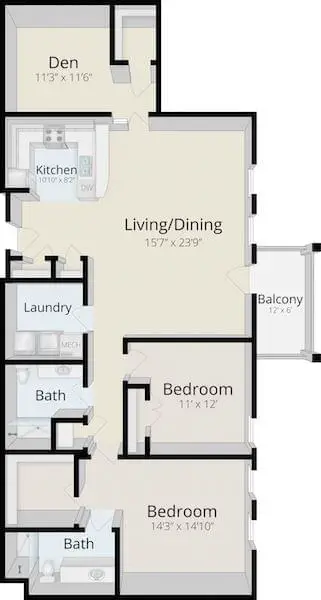 Floorplan of Simpson House, Assisted Living, Nursing Home, Independent Living, CCRC, Philadelphia, PA 5