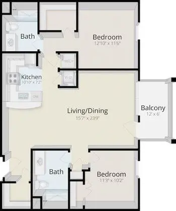Floorplan of Simpson House, Assisted Living, Nursing Home, Independent Living, CCRC, Philadelphia, PA 7