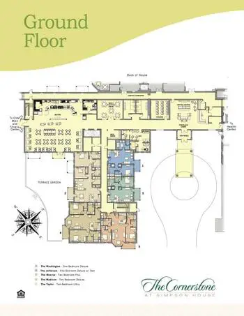 Campus Map of Simpson House, Assisted Living, Nursing Home, Independent Living, CCRC, Philadelphia, PA 1