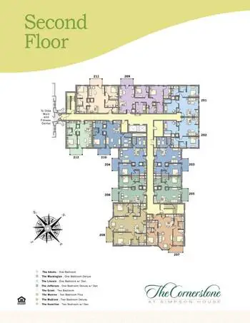 Campus Map of Simpson House, Assisted Living, Nursing Home, Independent Living, CCRC, Philadelphia, PA 3