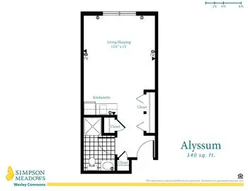 Floorplan of Simpson Meadows, Assisted Living, Nursing Home, Independent Living, CCRC, Downingtown, PA 4