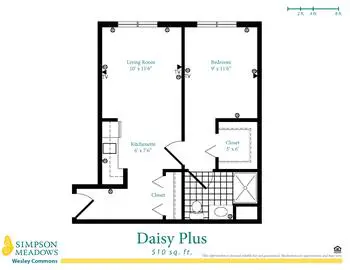 Floorplan of Simpson Meadows, Assisted Living, Nursing Home, Independent Living, CCRC, Downingtown, PA 13