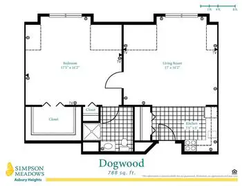 Floorplan of Simpson Meadows, Assisted Living, Nursing Home, Independent Living, CCRC, Downingtown, PA 15