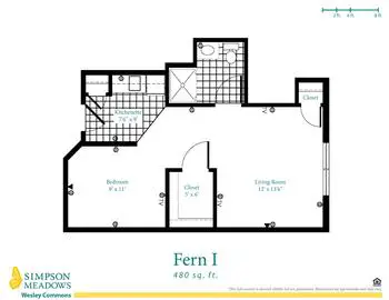Floorplan of Simpson Meadows, Assisted Living, Nursing Home, Independent Living, CCRC, Downingtown, PA 17