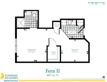 Floorplan of Simpson Meadows, Assisted Living, Nursing Home, Independent Living, CCRC, Downingtown, PA 18