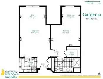 Floorplan of Simpson Meadows, Assisted Living, Nursing Home, Independent Living, CCRC, Downingtown, PA 20