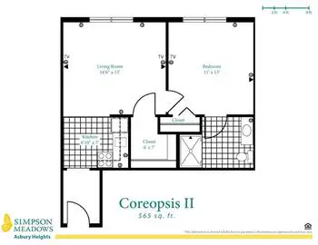 Floorplan of Simpson Meadows, Assisted Living, Nursing Home, Independent Living, CCRC, Downingtown, PA 9