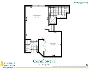 Floorplan of Simpson Meadows, Assisted Living, Nursing Home, Independent Living, CCRC, Downingtown, PA 11